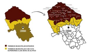 localizacion DOP Los Pedroches