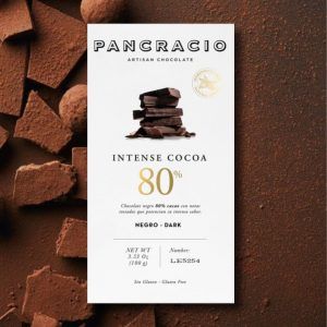Chocolate negro Pancracio 80% cacao.