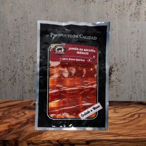 Jamón de Bellota Ibérico 50% raza ibérica loncheado – Figurex Gourmet